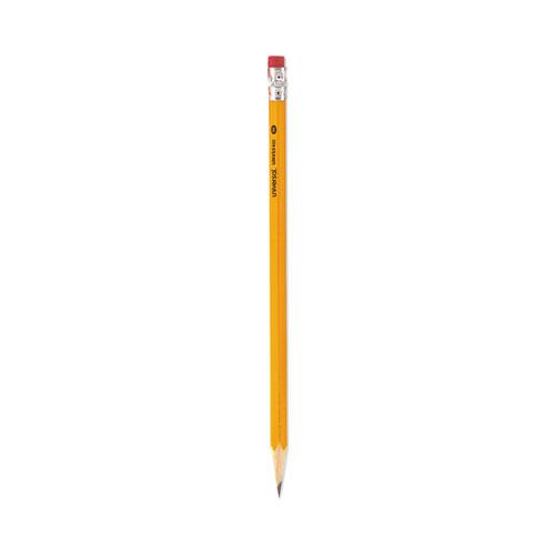 #2 Woodcase Pencil, HB (#2), Black Lead, Yellow Barrel, Dozen. Picture 1