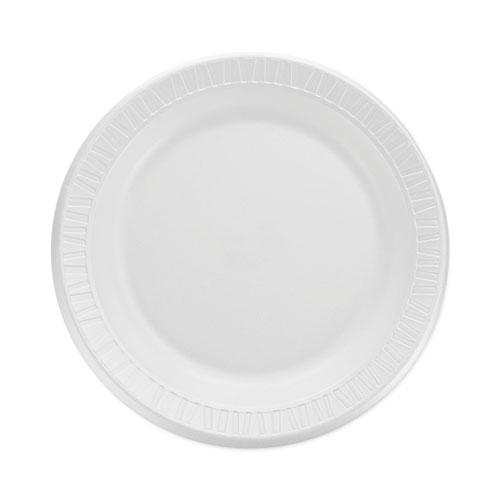 Quiet Classic Laminated Foam Dinnerware, Plate, 9", White, 125/Pack, 4 Packs/Carton. Picture 1