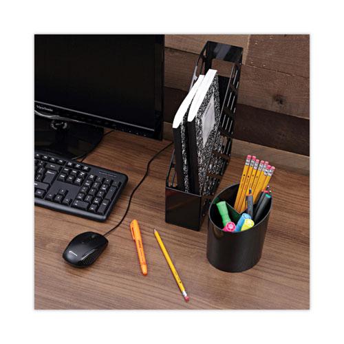 Recycled Plastic Magazine File, 3 x 10 x 11.88, Black. Picture 6