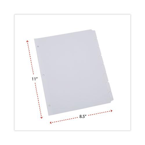 Deluxe Write-On/Erasable Tab Index, 8-Tab, 11 x 8.5, White, 1 Set. Picture 3