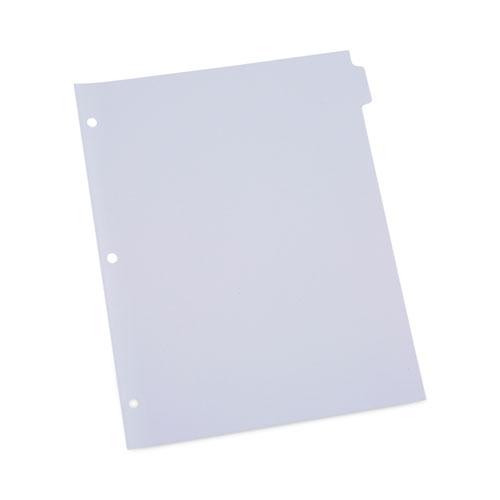 Self-Tab Index Dividers, 8-Tab, 11 x 8.5, White, 24 Sets. Picture 1