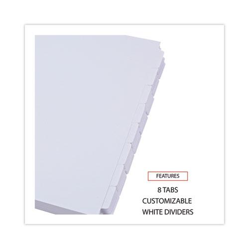 Self-Tab Index Dividers, 8-Tab, 11 x 8.5, White, 24 Sets. Picture 3