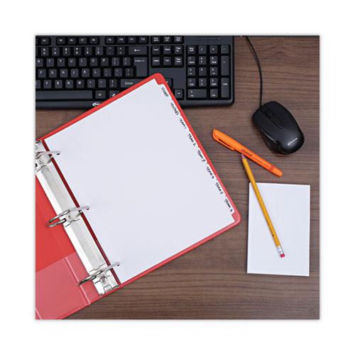 Self-Tab Index Dividers, 8-Tab, 11 x 8.5, White, 24 Sets. Picture 5