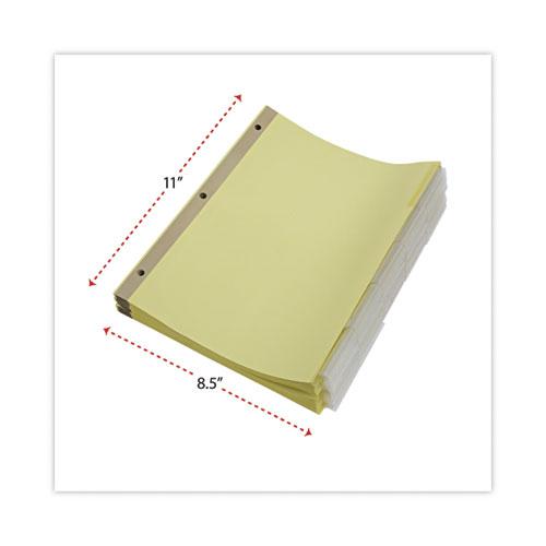 Deluxe Extended Insertable Tab Indexes, 5-Tab, 11 x 8.5, Buff, Clear Tabs, 24 Sets. Picture 2