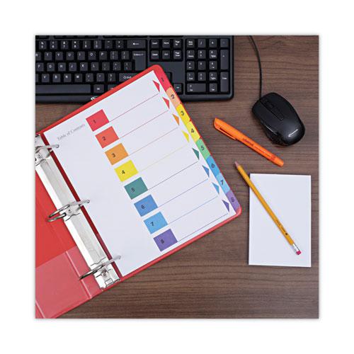 Deluxe Table of Contents Dividers for Printers, 8-Tab, 1 to 8; Table Of Contents, 11 x 8.5, White, 6 Sets. Picture 7