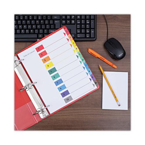 Deluxe Table of Contents Dividers for Printers, 10-Tab, 1 to 10; Table Of Contents, 11 x 8.5, White, 6 Sets. Picture 7