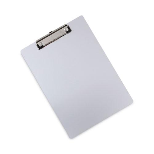 Aluminum Clipboard with Low Profile Clip, 0.5" Clip Capacity, Holds 8.5 x 11 Sheets, Aluminum. Picture 2
