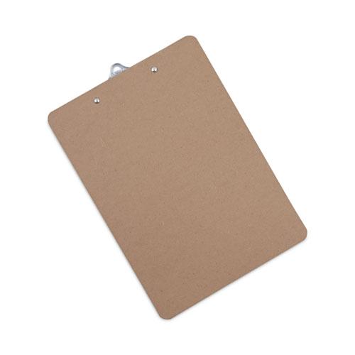 Hardboard Clipboard, 1.25" Clip Capacity, Holds 8.5 x 11 Sheets, Brown, 3/Pack. Picture 7