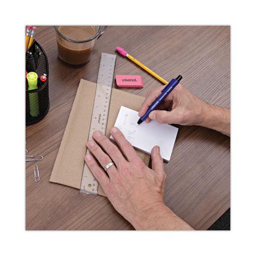 Pen-Style Retractable Eraser, For Pencil Marks, White Eraser, Assorted Barrel Colors, 6/Pack. Picture 6