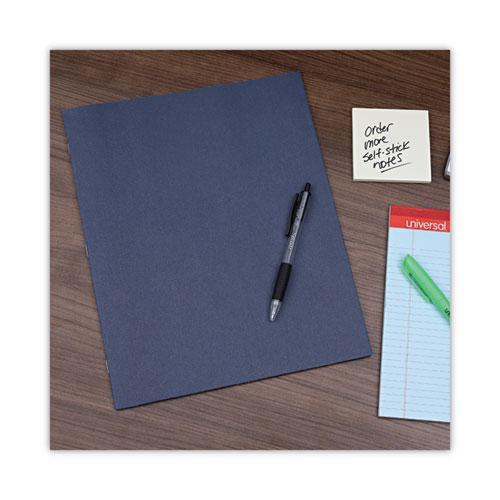 Two-Pocket Portfolios with Tang Fasteners, 0.5" Capacity, 11 x 8.5, Dark Blue, 25/Box. Picture 8