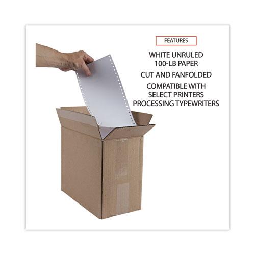 Continuous-Feed Index Cards, Unruled, 3 x 5, White, 4,000/Carton. Picture 4