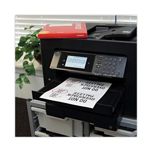 White Labels, Inkjet/Laser Printers, 5.5 x 8.5, White, 2/Sheet, 100 Sheets/Pack. Picture 5