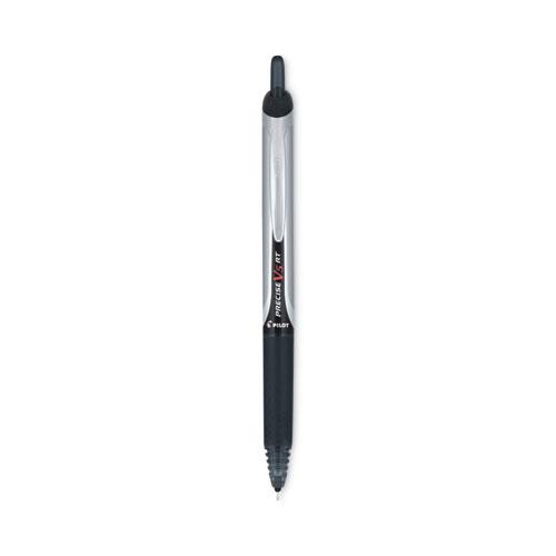 Precise V5RT Roller Ball Pen, Retractable, Extra-Fine 0.5 mm, Black Ink, Black Barrel. Picture 1