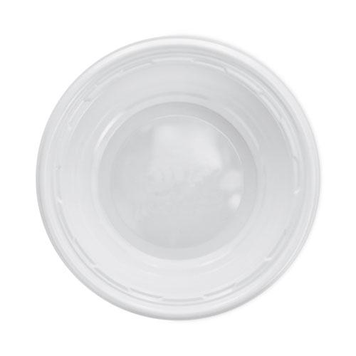 Famous Service Impact Plastic Dinnerware, Bowl, 5 to 6 oz, White, 125/Pack. Picture 1