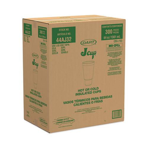 J Cup Insulated Foam Pedestal Cups, 44 oz, White, 300/Carton. Picture 2