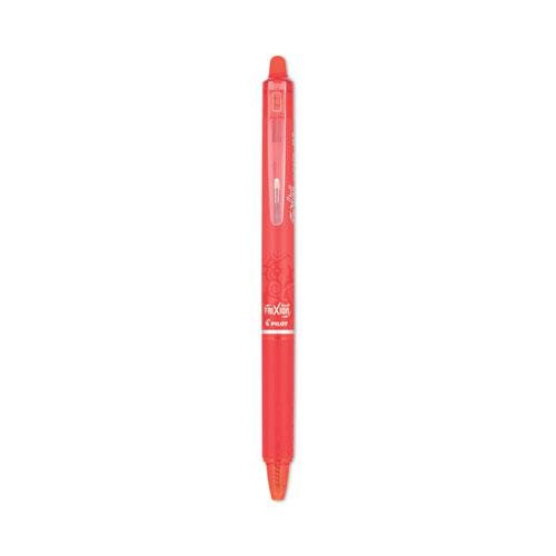 FriXion Clicker Erasable Gel Pen, Retractable, Fine 0.7 mm, Red Ink, Red Barrel. Picture 4
