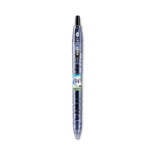 B2P Bottle-2-Pen Recycled Gel Pen, Retractable, Fine 0.7 mm, Black Ink, Translucent Blue Barrel. Picture 1