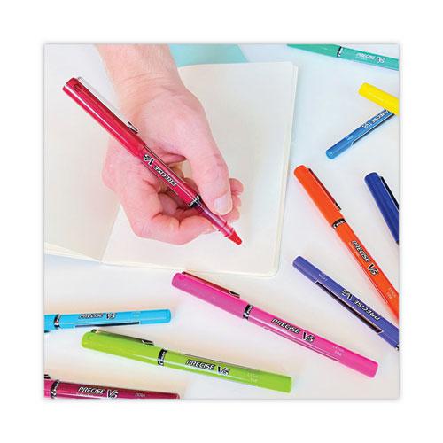 Precise V5 Roller Ball Pen, Stick, Extra-Fine 0.5 mm, Assorted Ink and Barrel Colors, 7/Pack. Picture 3