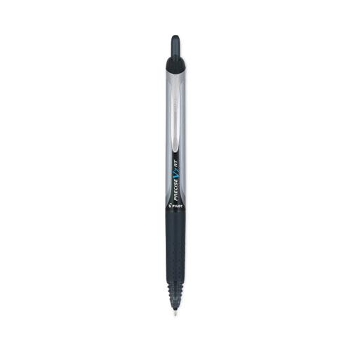 Precise V7RT Roller Ball Pen, Retractable, Fine 0.7 mm, Black Ink, Black Barrel. Picture 3