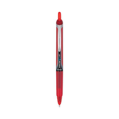 Precise V7RT Roller Ball Pen, Retractable, Fine 0.7 mm, Red Ink, Red Barrel. Picture 1