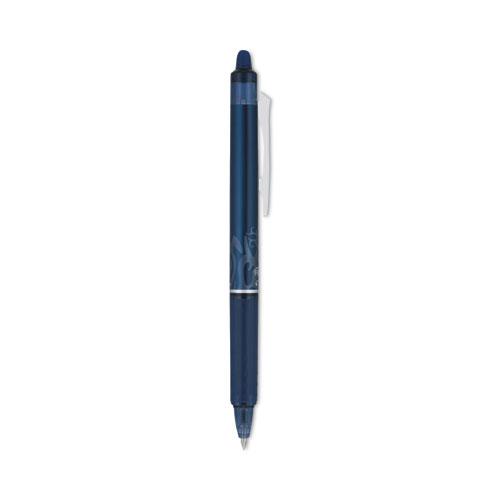 FriXion Clicker Erasable Gel Pen, Retractable, Fine 0.7 mm, Navy Ink, Navy Barrel. Picture 3