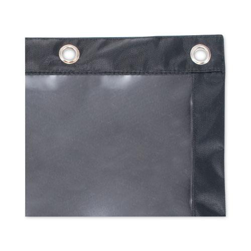 Binder Pencil Pouch, 10 x 7.38, Black/Clear, 3/Pack. Picture 3