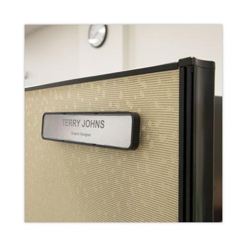 Panel Wall Sign Name Holder, Acrylic, 9 x 2, 6/Pack, Clear. Picture 8