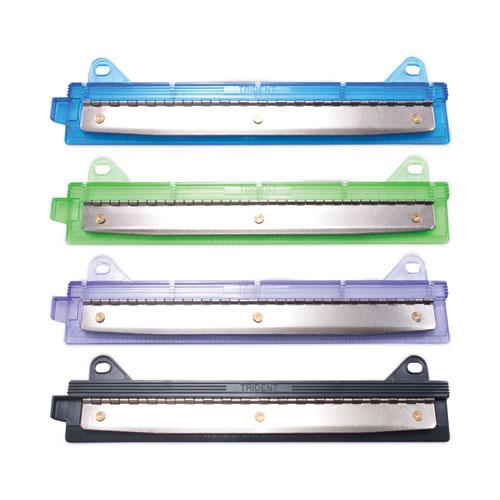 6-Sheet Trident Binder Punch, Three-Hole, 1/4" Holes, Assorted Colors. The main picture.