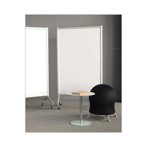 Rumba Full Panel Whiteboard Collaboration Screen, 36w x 16d x 54h, White/Gray. Picture 2