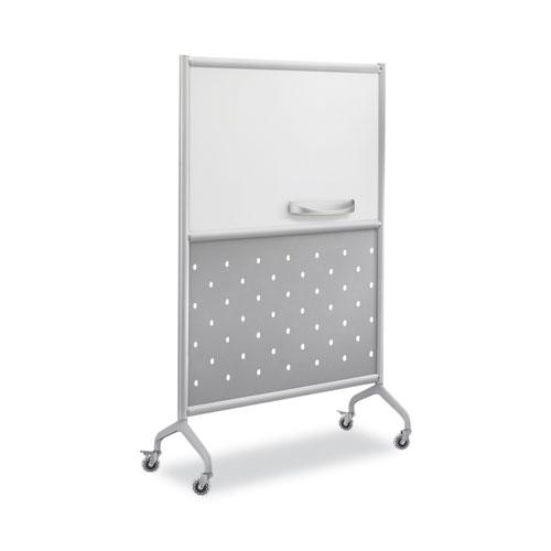Rumba Whiteboard Screen Accessories, Eraser Tray, 12.25 x 3.5 x 2.25, Magnetic Mount, Silver. Picture 5