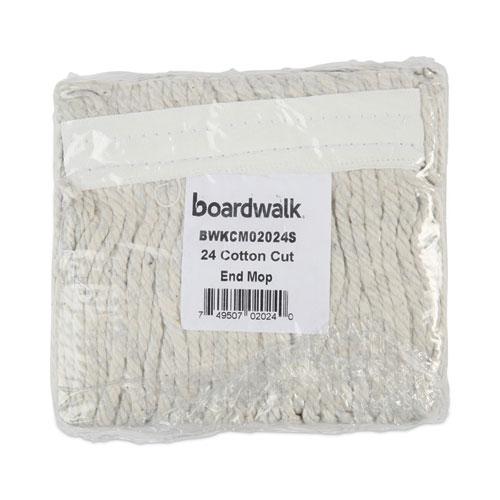 Banded Cotton Mop Head, #24, White, 12/Carton. Picture 2