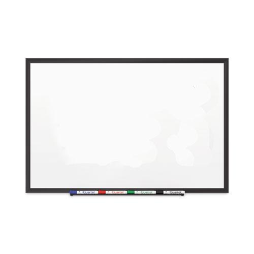 Classic Series Porcelain Magnetic Dry Erase Board, 36 x 24, White Surface, Black Aluminum Frame. Picture 1