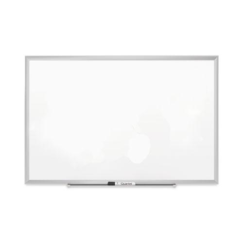 Classic Series Porcelain Magnetic Dry Erase Board, 72 x 48, White Surface, Black Aluminum Frame. The main picture.