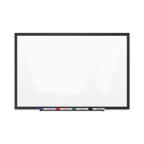 Classic Series Porcelain Magnetic Dry Erase Board, 96 x 48, White Surface, Black Aluminum Frame. Picture 1