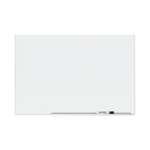 Element Framed Magnetic Glass Dry-Erase Boards, 74 x 42, White Surface, Silver Aluminum Frame. Picture 1