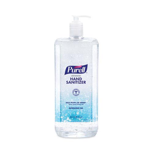 Advanced Hand Sanitizer Refreshing Gel, 1.5 L Pump Bottle, Clean Scent, 4/Carton. Picture 3