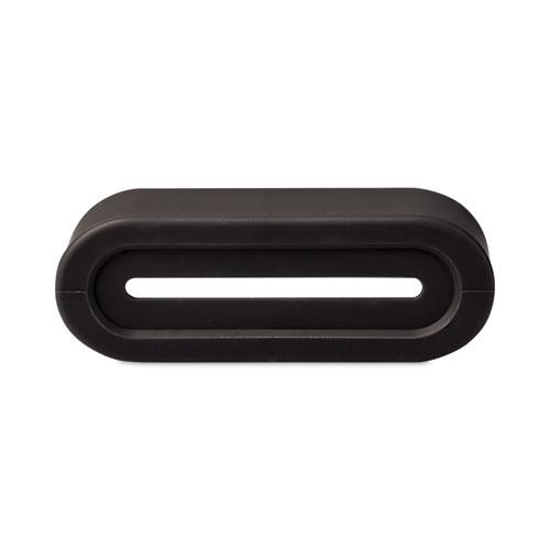Multi Channel Cable Holder, 2" x 2", Black. Picture 2