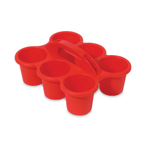 Little Artist Antimicrobial Six-Cup Caddy, Red. Picture 2