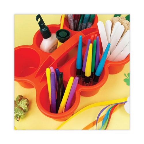 Little Artist Antimicrobial Six-Cup Caddy, Red. Picture 4