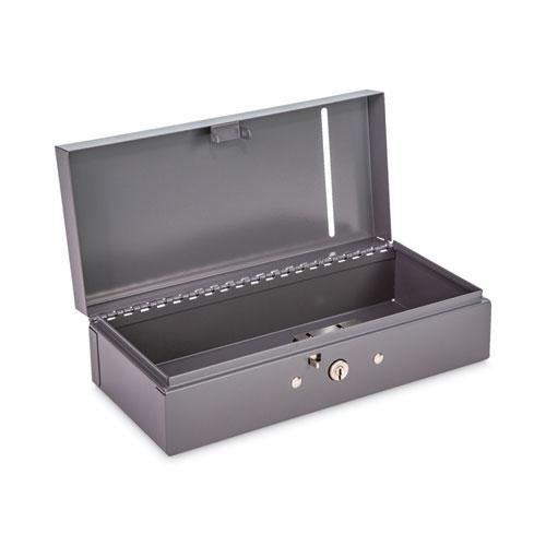 Steel Bond Box, 1 Compartment, 10.4 x 5.4 x 3.1, Gray. Picture 4