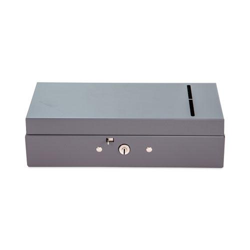 Steel Bond Box, 1 Compartment, 10.4 x 5.4 x 3.1, Gray. Picture 1