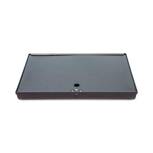 Plastic Currency and Coin Tray, Coin/Cash, 10 Compartments, 16 x 11.25 x 2.25, Black. Picture 1