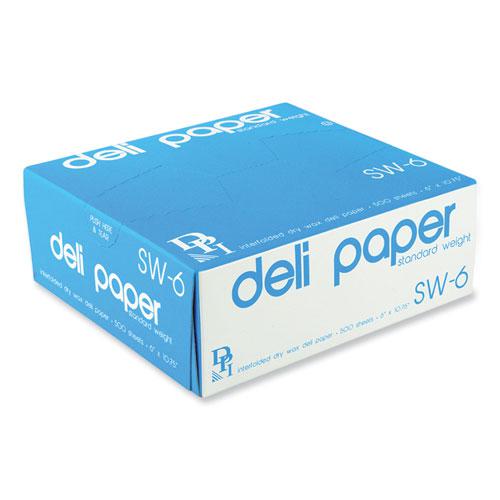 Interfolded Deli Sheets, 10.75 x 6, Standard Weight, 500 Sheets/Box, 12 Boxes/Carton. Picture 2