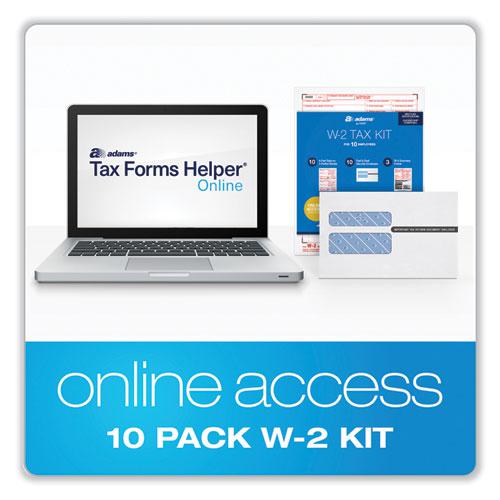 W-2 Online Tax Kit, Fiscal Year: 2023, Six-Part Carbonless, 8 x 5.5, 2 Forms/Sheet, 10 Forms Total. Picture 4