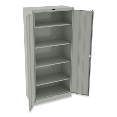 78" High Deluxe Cabinet, 36w x 18d x 78h, Light Gray. Picture 2