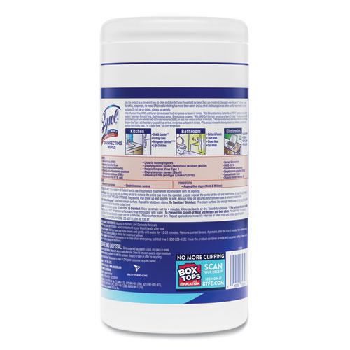Disinfecting Wipes, 1-Ply, 7 x 7.25, Crisp Linen, White, 80 Wipes/Canister. Picture 6