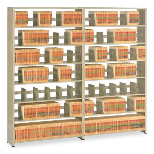 Snap-Together Seven-Shelf Closed Add-On Unit, Steel, 48w x 12d x 88h, Sand. Picture 3