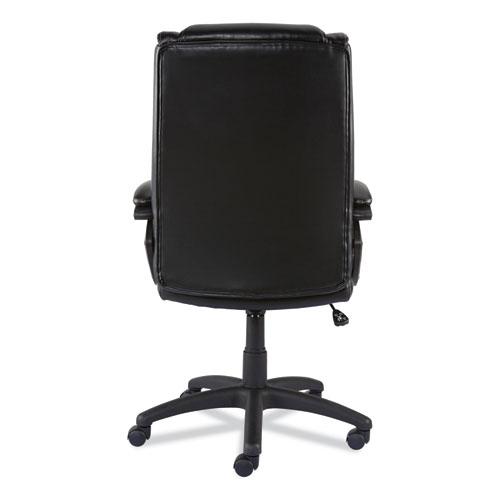Alera Brosna Series Mid-Back Task Chair, Supports Up to 250 lb, 18.15" to 21.77 Seat Height, Black Seat/Back, Black Base. Picture 2