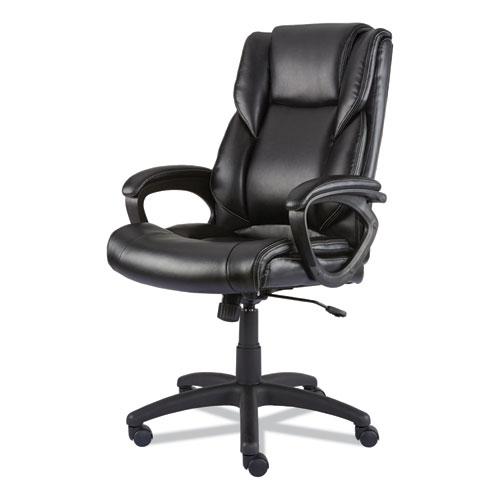 Alera Brosna Series Mid-Back Task Chair, Supports Up to 250 lb, 18.15" to 21.77 Seat Height, Black Seat/Back, Black Base. Picture 3