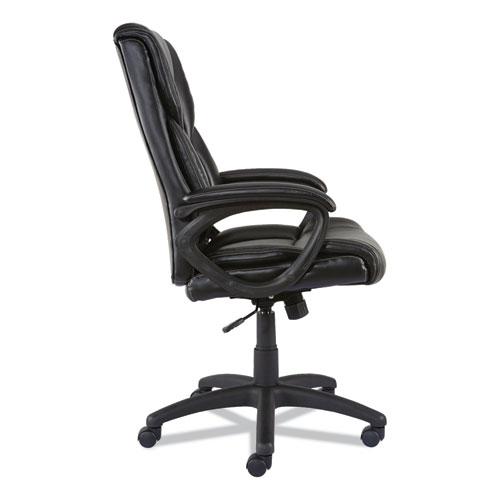 Alera Brosna Series Mid-Back Task Chair, Supports Up to 250 lb, 18.15" to 21.77 Seat Height, Black Seat/Back, Black Base. Picture 4